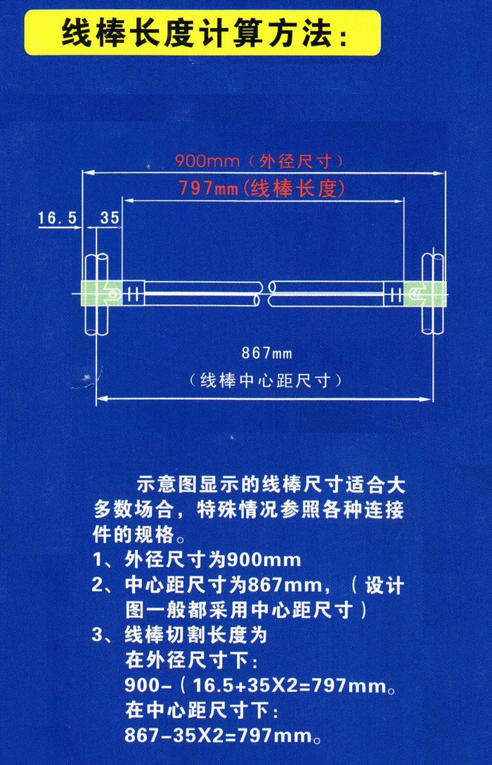 线棒长度计算方法